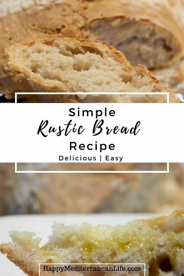 simple rustic bread recipe pin