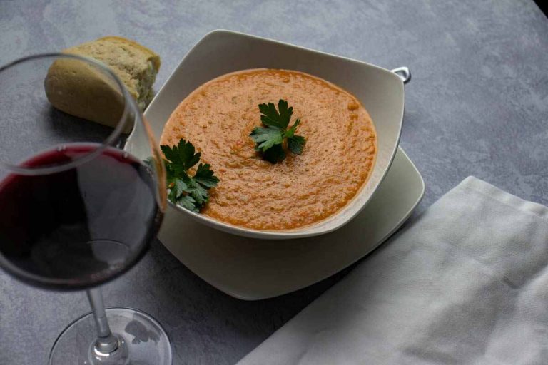 gazpacho with wine and bread